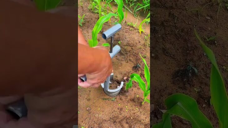 Amazing Handheld Soil Digger for Easy Planting | #gardeningtools #farmingtech #shortvideo