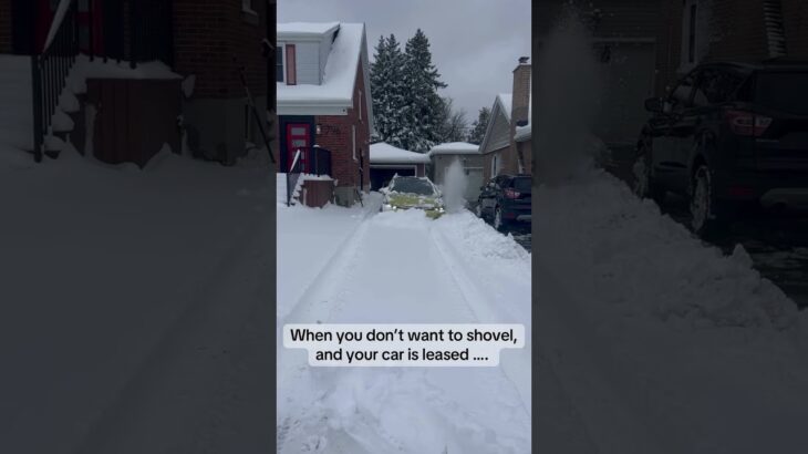 Shoveling snow 🌨️ #canada #canadadiaries #snow #winter 🇨🇦🇺🇲🇬🇧🇮🇳