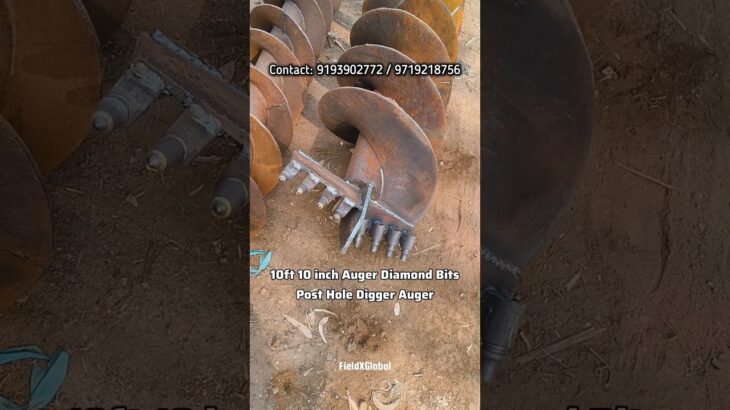 10ft 10inch Height Auger Post Hole Digger Earth Auger #auger #augerdrillingmachine #augermachine