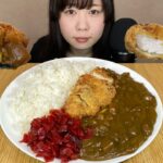 【ASMR/咀嚼音】ザクザクカツカレー【字幕有り】