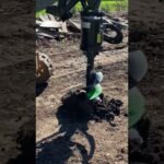 Barn Build Prepping – Post Hole Digging ✅ #shorts