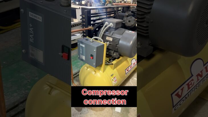 Compressor connection electrician work #reels #electrician