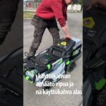 EGO POWER+ Ruohonleikkureiden kokoon taitto