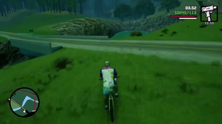Grand Theft Auto San Andreas　　　　　　　　自転車によるトリック｢スピン｣とバイクジャンプとの関係性。　　　　　　　　　　　　　　　#グランドセフトオート #ゲーム