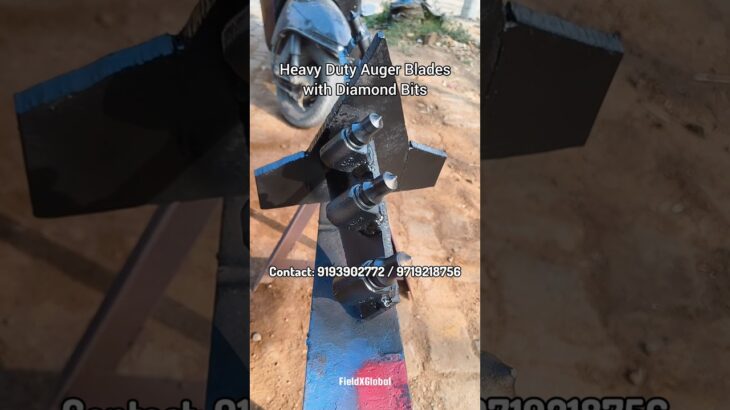 Heavy Duty Earth Auger with Diamond Bit Blade Plate #postholedigger #drillingequipment #drillbitset