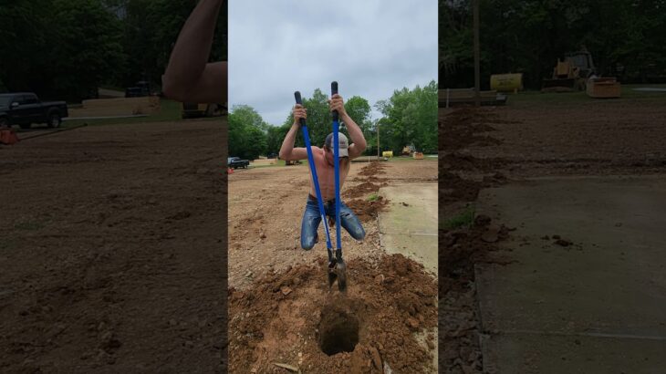 How to dig post hole