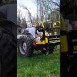 Planting Fruit Trees With Post Hole Digger #tractor #fruittrees #orchard