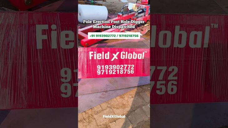 Pole Erection Post Hole Digger Machine Dispatch in Tamilnadu Pole Mini Crane Tractor Mounted #auger