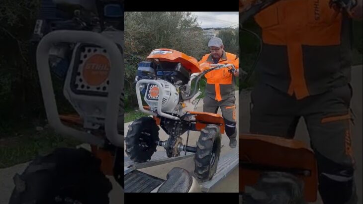 STIHL powerful MH 700 #STIHL #greece #creta #tillermachine  #farming #agriculture #garden