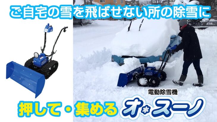 Sasaki【自宅の玄関先など雪を飛ばせない場所に！】電動除雪機オ・スーノ ER-801DX
