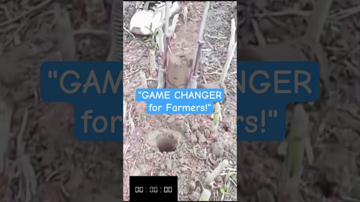 Smart Hole Digger Tool for Farming – Saves Time & Effort! | Amazing Agricultural Innovation