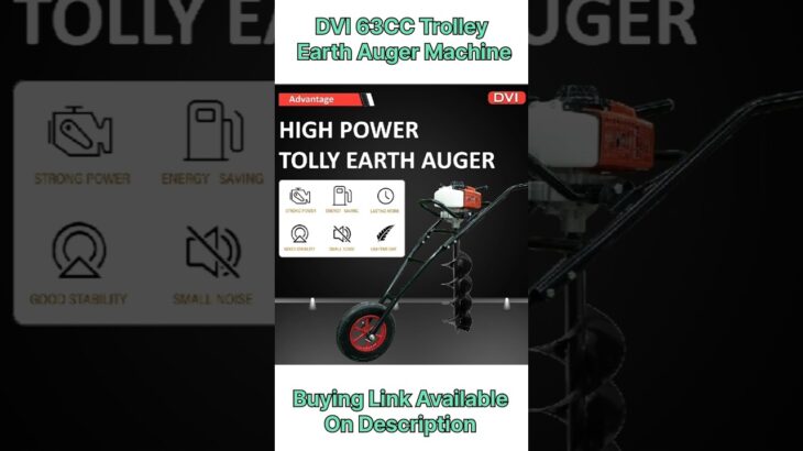 Testing the DVI 63CC Trolley Earth Auger | #shorts