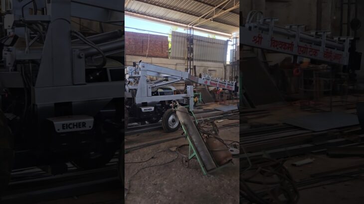 Tractor Phole lifting Machine with post Hole Deegar #shorts #farming #tractor