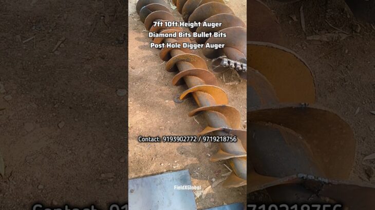 Tractor Piling Machine Auger Post Hole Digger Auger Barma Rock Drill Bits #auger #ytshort #shorts