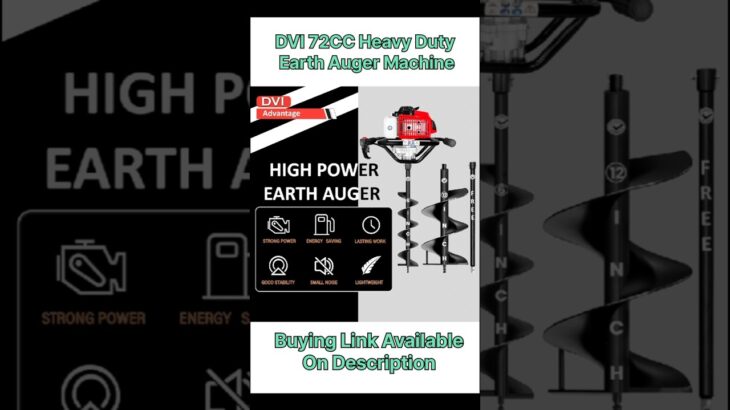 We Test The DVI 72CC Heavy Duty Earth Auger | #shorts