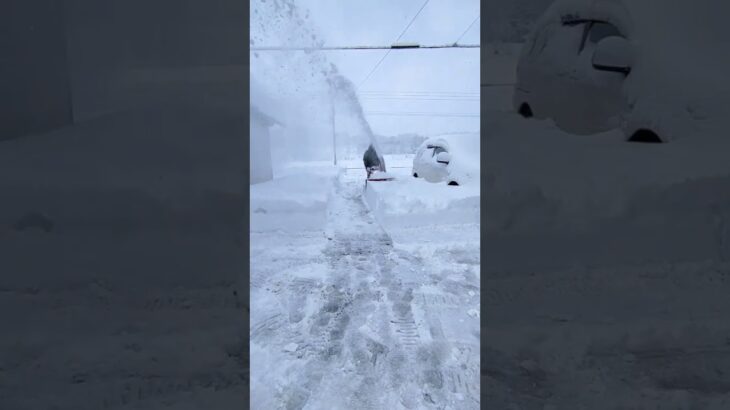 【北海道の豪雪】除雪機 今季初始動しました！#寒波 #雪 #除雪 #冬 #北海道 #japan #winter #snow #豪雪 #除雪機