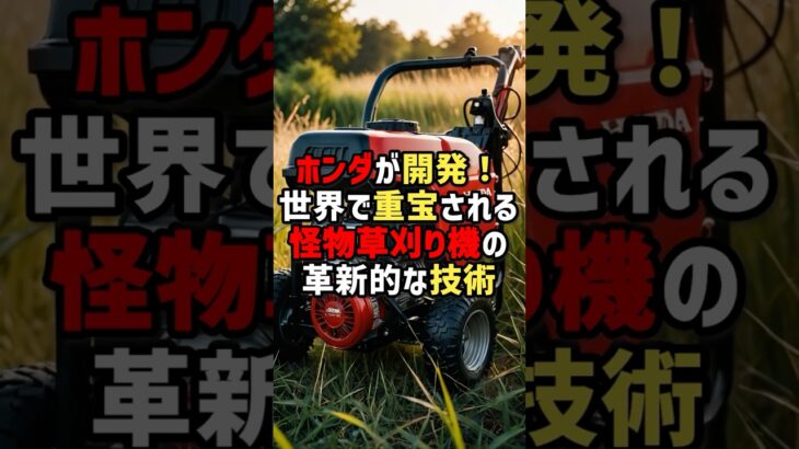 ホンダが開発！世界で重宝される怪物草刈り機の革新的な技術 #海外の反応 #shorts