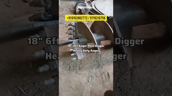 18inch 6ft #auger Post Hole Digger #tractorattachments #solar #installation #diggingmachine #delhi