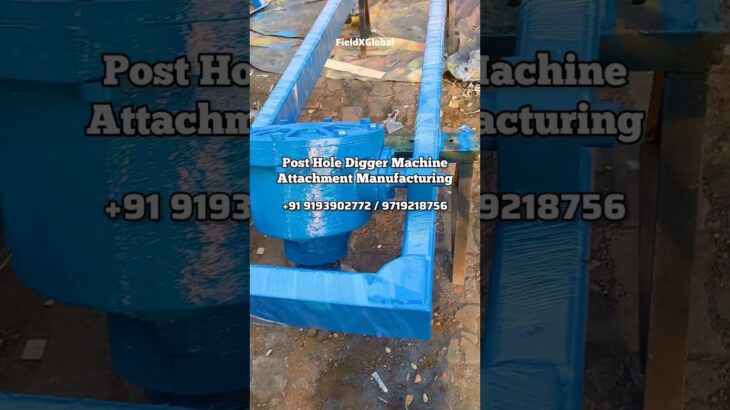 2 Hydraulic Cylinders Post Hole Digger Machine Attachment #auger #jcb #minicrane #holedigger #yt