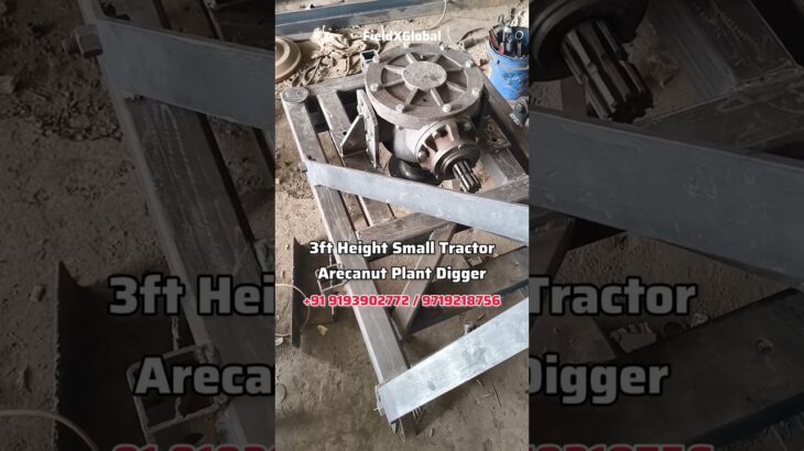 Arecanut Plantation Post Hole Digger Mini #tractor #diggermachine #arecanutfarming #plantation