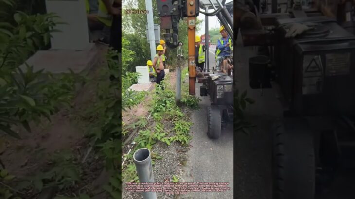 Metal Pile Extraction: Mobile Machine Removes Old Guardrail Posts!