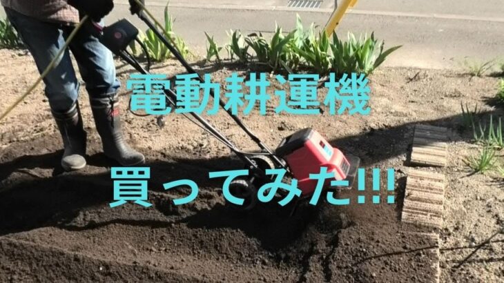 電動耕運機　買ってみた！！！