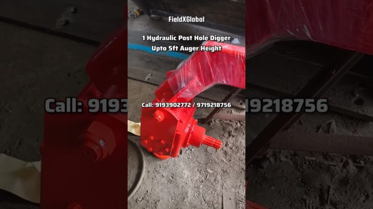 1 Hydraulic Cylinder Post Hole Digger Machine Attachment #auger #diggermachine #digger #tractor #yt