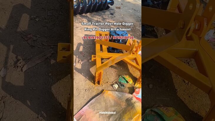 24inch 2ft Ring Pit Digger | Mini Transport Post Hole Digger #sugarcane #diggermachine #digger #yt