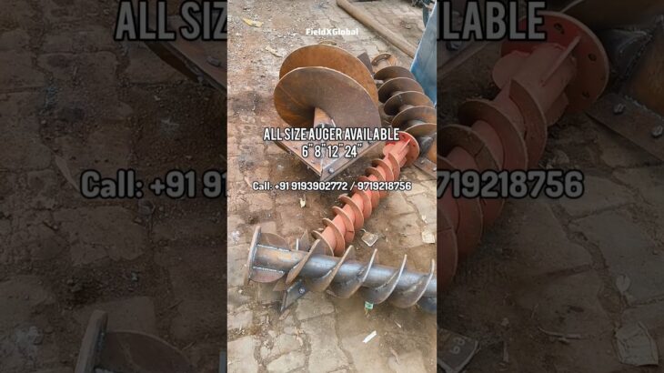 All Size Auger Available Post Hole Digger Machine Drilling Bits #diggerattachments #earthauger