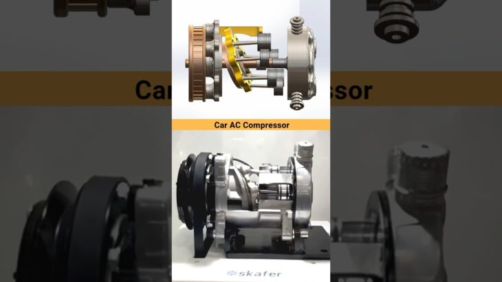 Car AC Compressor | Your car accessory 🤩 #automobile #cars #compressor #ac #hot #trending