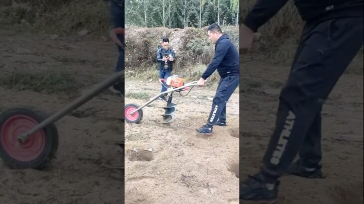 DIY Earth Auger Drill Hole Digger #marshine