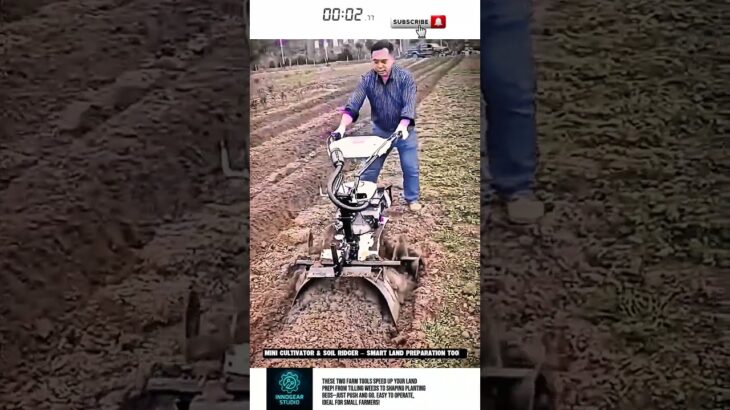 Mini Cultivator & Soil Ridger – Smart Land Preparation Tool