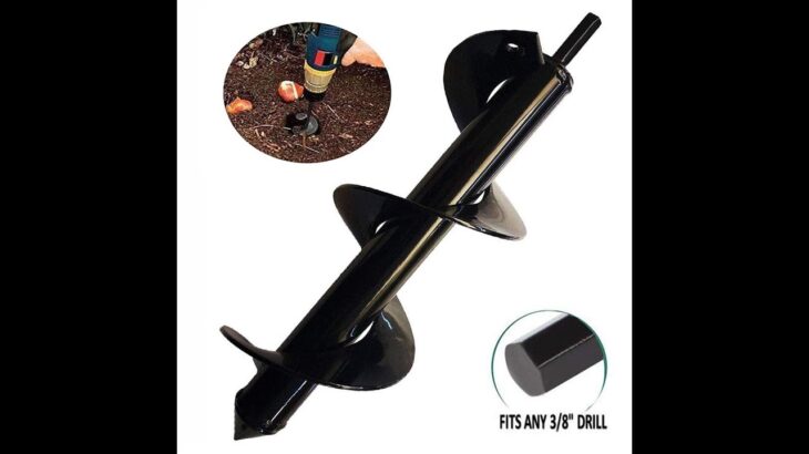 Omaky Durable Rust-Proof Gardening Hole Digger Auger Drill Bit