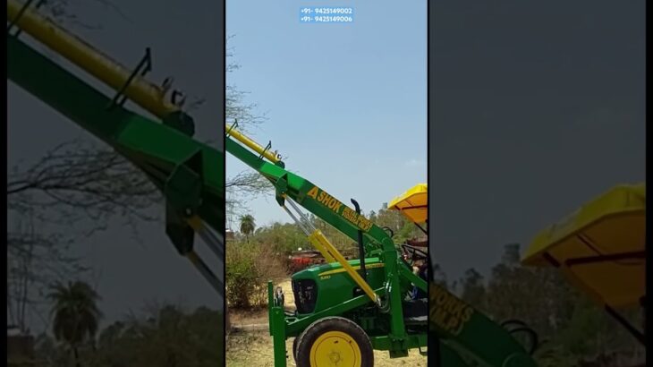 Post Hole digger and Pole erector ( Auger and Hydra) For 50 HP Tractor . #hydra #auger