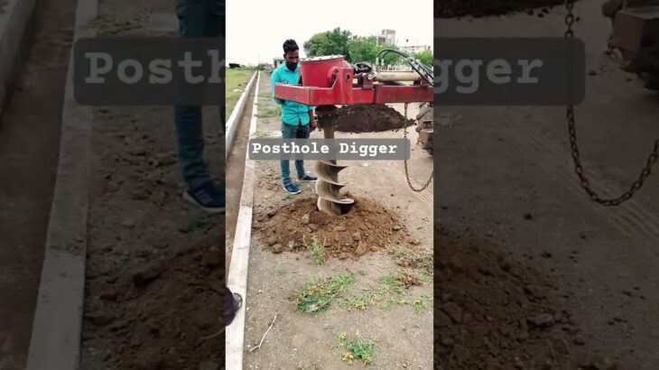Posthole Digger for Planting Tree Saplings.