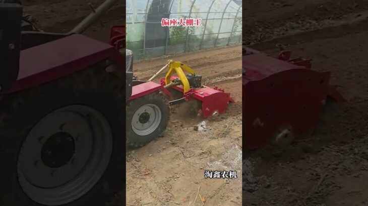 Side-mounted four-wheel greenhouse king multi-function rotary tiller four-wheel micro-tiller