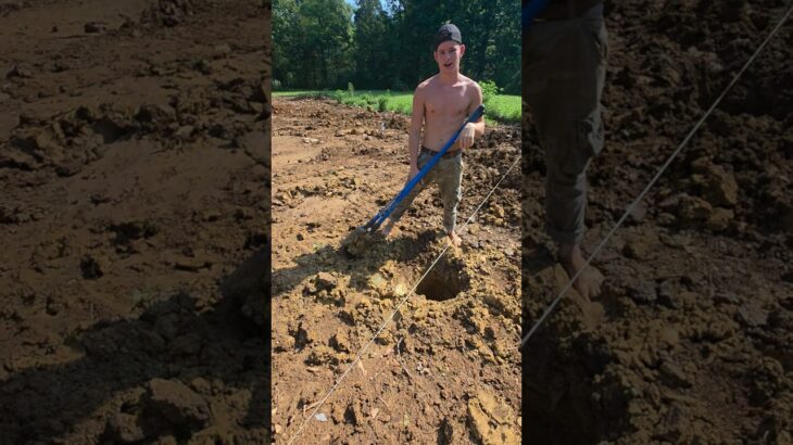When the post  hole digger gets clogged