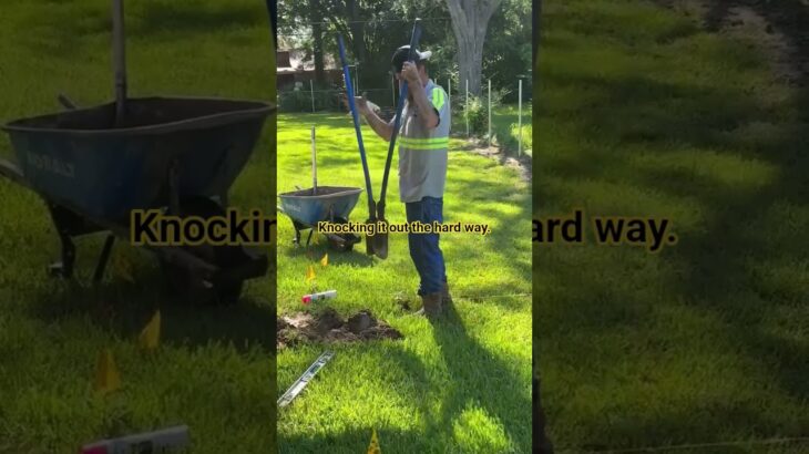 Which is better, post hole digger or auger? ##1fencecompanyintheworld #lynchslawnandfencellc #fence