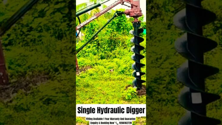 3 point post hole digger | 3 point hydraulic digger | Hydraulic Earth Auger | #digger #earthauger