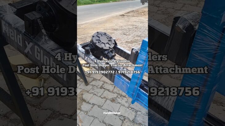 4 Cylinder Heavy Duty Post Hole Digger Tractor Attachment Machine #auger #digger #diggermachine #yt