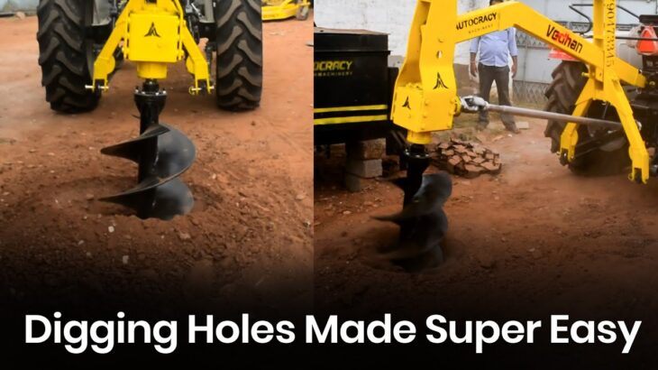 Post Hole Digger | Tractor Post Hole Digger for Farming & Fencing