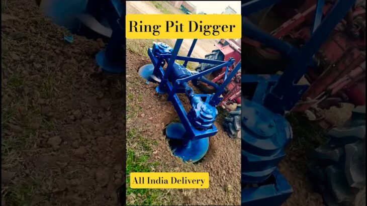 Ring Pit Digger | Double Digger Machine | #diggerattachments #earthdrill #rockdrills #digging #short