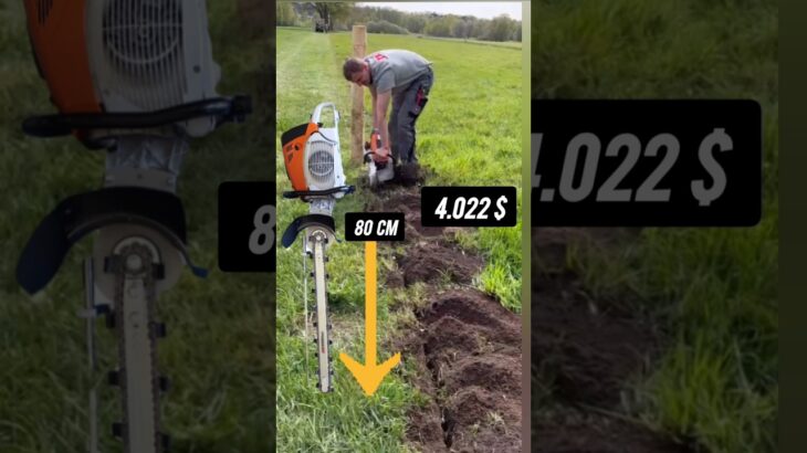 Stihl TS700 80 how to run a cable through the ground without digging #ideas #stihl