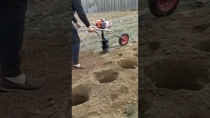 hole making machine on the ground #shorts