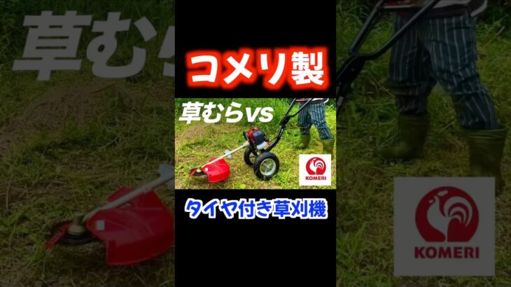 【タイヤ付】女性にもオススメのコメリの草刈機が最高すぎる！　#コメリ #草刈機  #草刈り