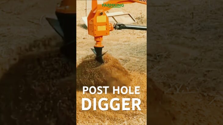 FARMKING Post Hole Digger | Call 98291 95072 #plantation #diggers #farmingequipments #tractors
