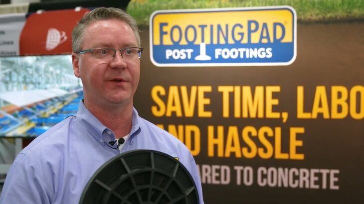 FootingPad® Post Footings save time and hassle on any post hole