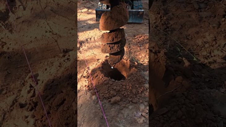 Mini Excavator Secrets: Master Post Hole Digging #miniexcavator #excavator
