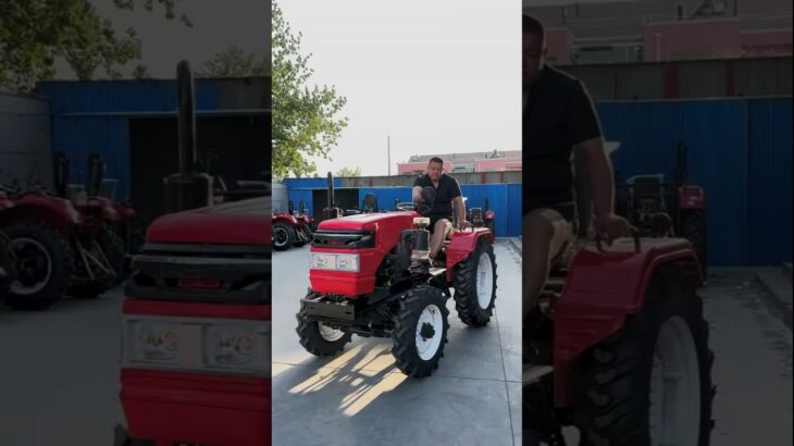 “Small 4 Wheel Tractor” Agricultural Tractor “35 HP Rotary Tiller #tractorworld
