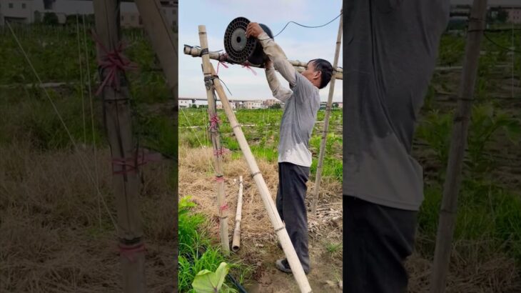 Smart Hole Digger Tool 🌾 | Less Effort, More Work in Farming#shortsfeed #farming #shorts